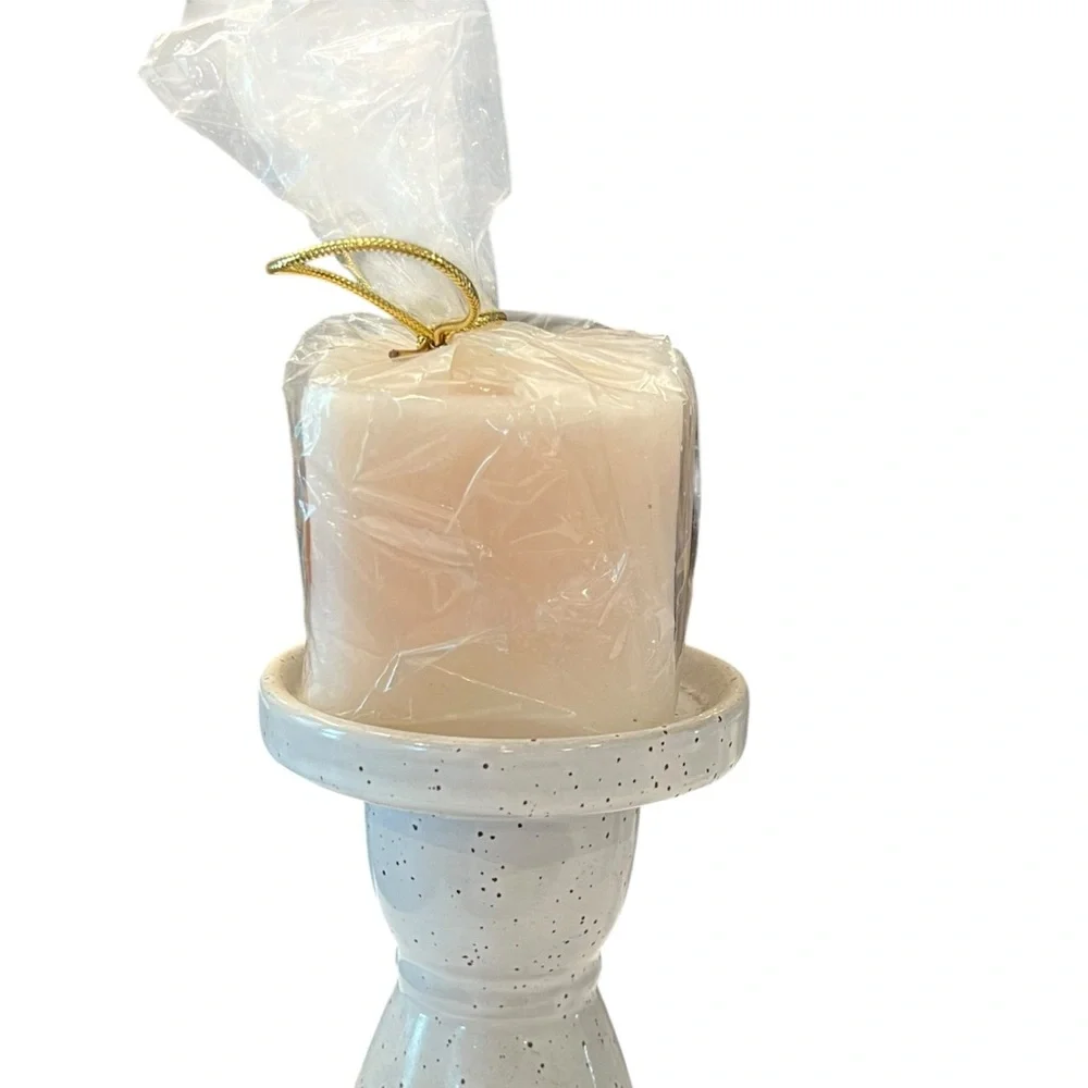 IMSA French Vanilla Scented Wax Candle NOS Vintage 2.75 x 2.75”‎ Deadstock